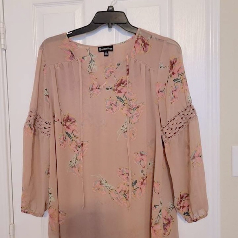 Lovely Pink Floral Blouse